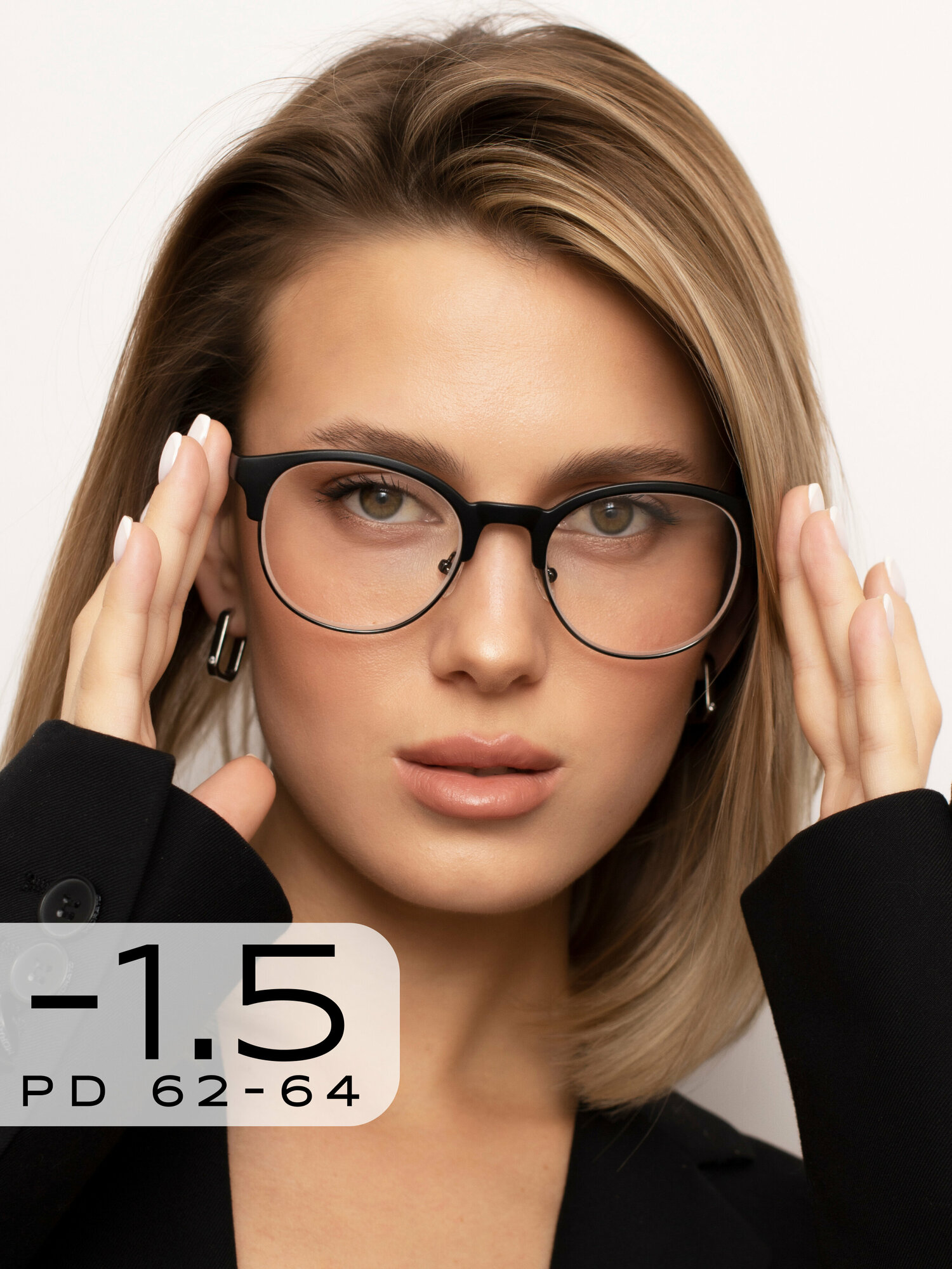 Очки для зрения -1,5 / Готовые корригирующие очки для дали с диоптрией -1.50