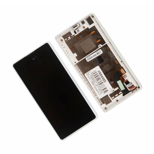 YT0124010 04,3" 1280x720 LСD + ТАЧ YotaPhone 1 C9660 передний (YT0124010, YT014F02) черный с белой рамкой