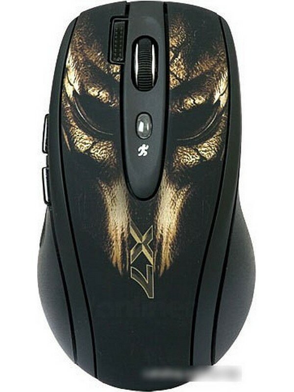 Мышь A4Tech XL-750BH черный+коричневый (Bronze Mask)