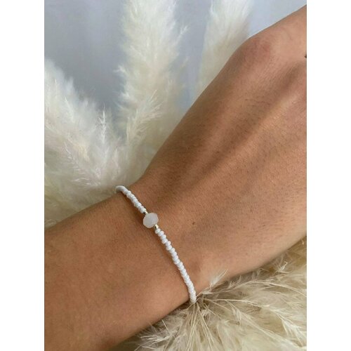 Браслет-цепочка SIDORINA SOFIA ACCESSORIES, кристалл, 1 шт., размер 15 см, белый