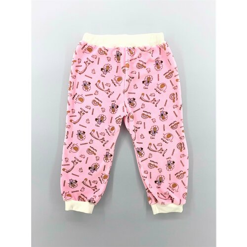 Брюки шаровары , размер 86, розовый брюки шаровары розовый