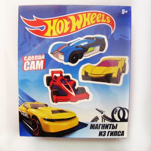 Набор для создания магнитов Centrum "Hot Wheels", из гипса (88557)