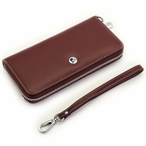 фото Кошелек sergio valentini, фактура гладкая, бордовый