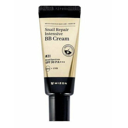 Крем ББ для лица с муцином улитки (PREMIUM) MIZON SNAIL REPAIR INTENSIVE BB CREAM #21