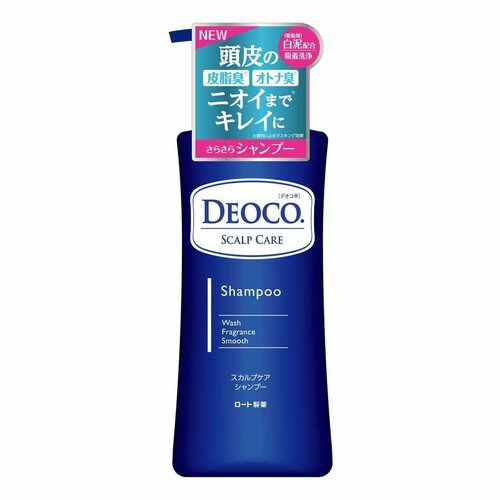 ROHTO Deoco Scalp Care Shampoo шампунь против запаха пота, 350мл, Япония