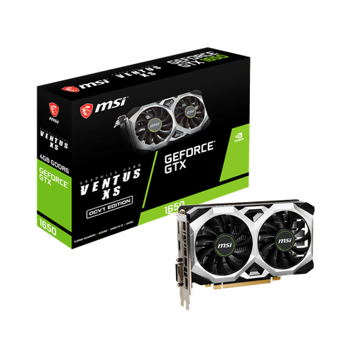 Msi geforce gtx 1650 d6 ventus xs v1 4gb 2241300₽