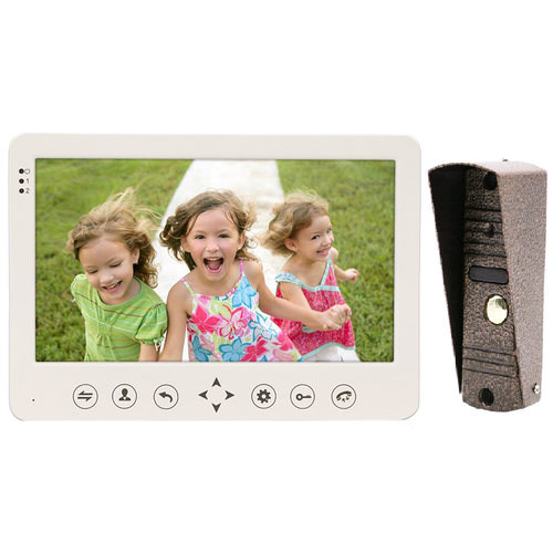 EVJ-7(w)c-KIT Комплект видеодомофона 7 слот microSD 32G (Монитор/Видеопанель) комплект видеодомофона evj 7 w слот microsd и вызывная панель evj bc6 600 твл цвет черный