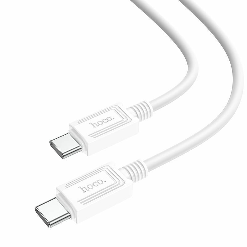 Кабель USB Type-C to Type-C HOCO X73 (1m) white