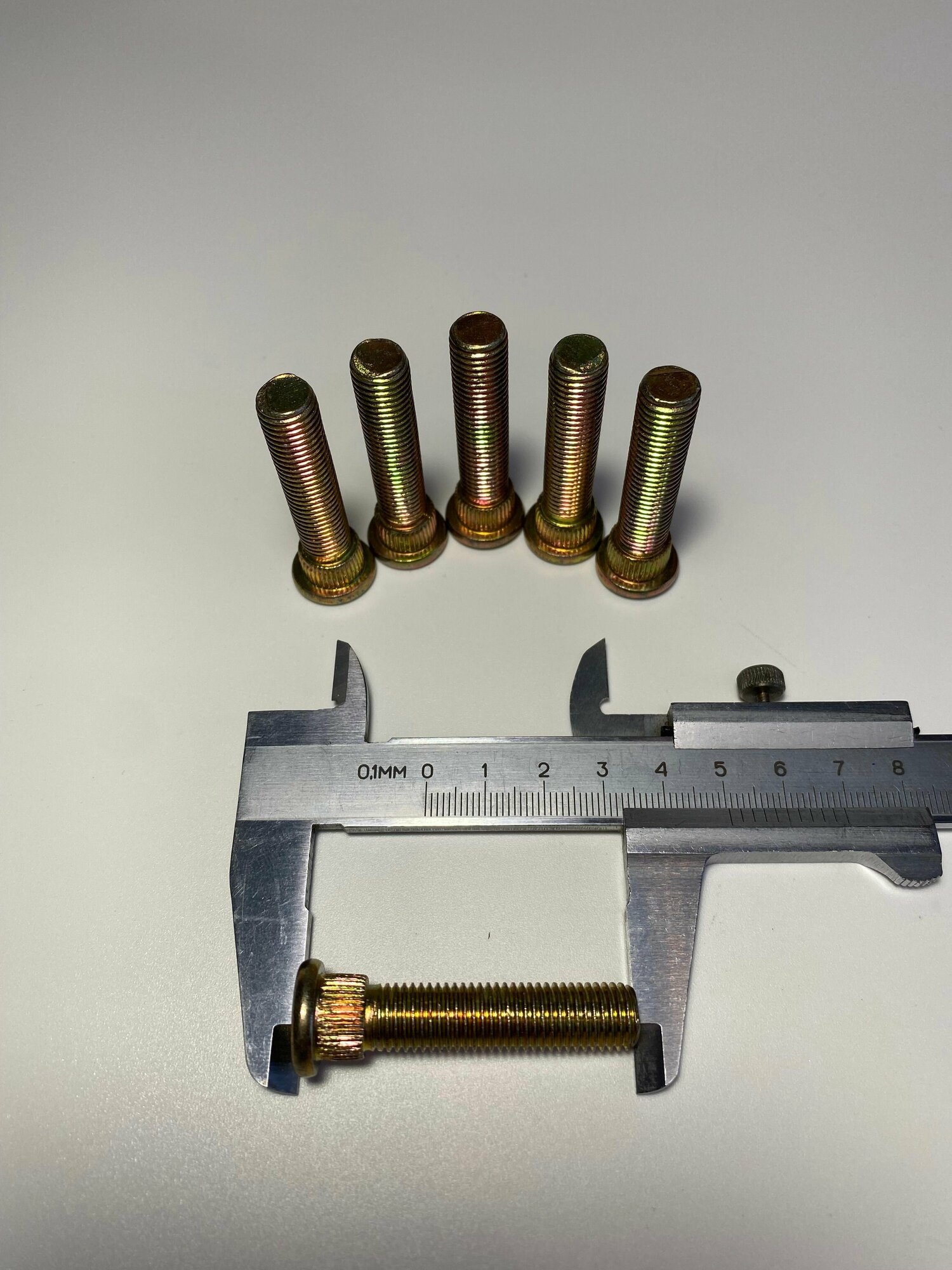 Шпилька забивная М10 х 50 х 1.25 шлиц 12.1 мм ( Комплект 6 шт)