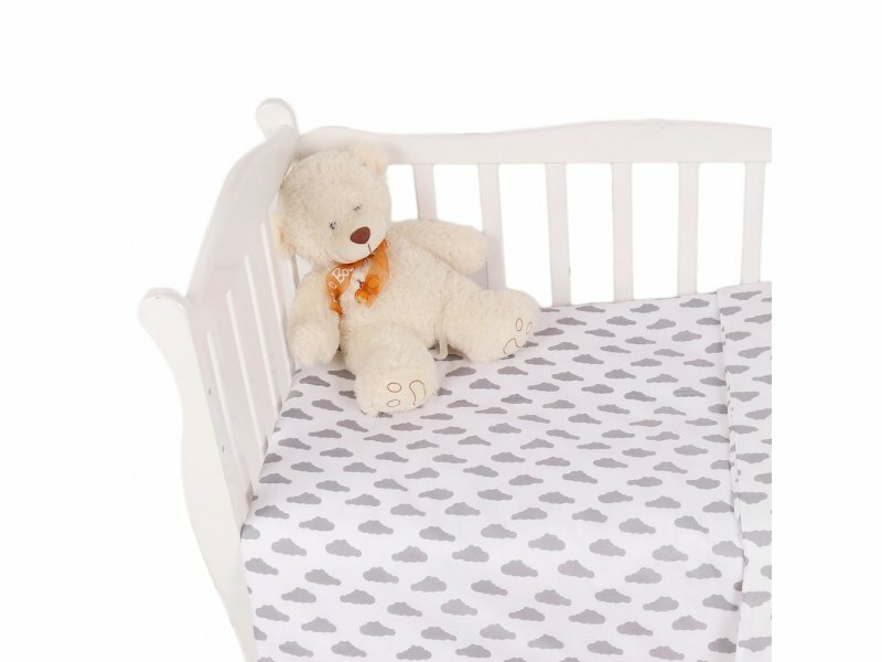 Комплект постельного белья Amarobaby Baby Boom, цвет: серый/белый - фото №13