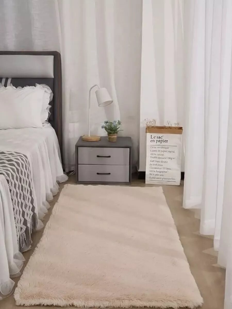 фото Ковер комнатный 80х160 см в прихожую и гостиную пушистый