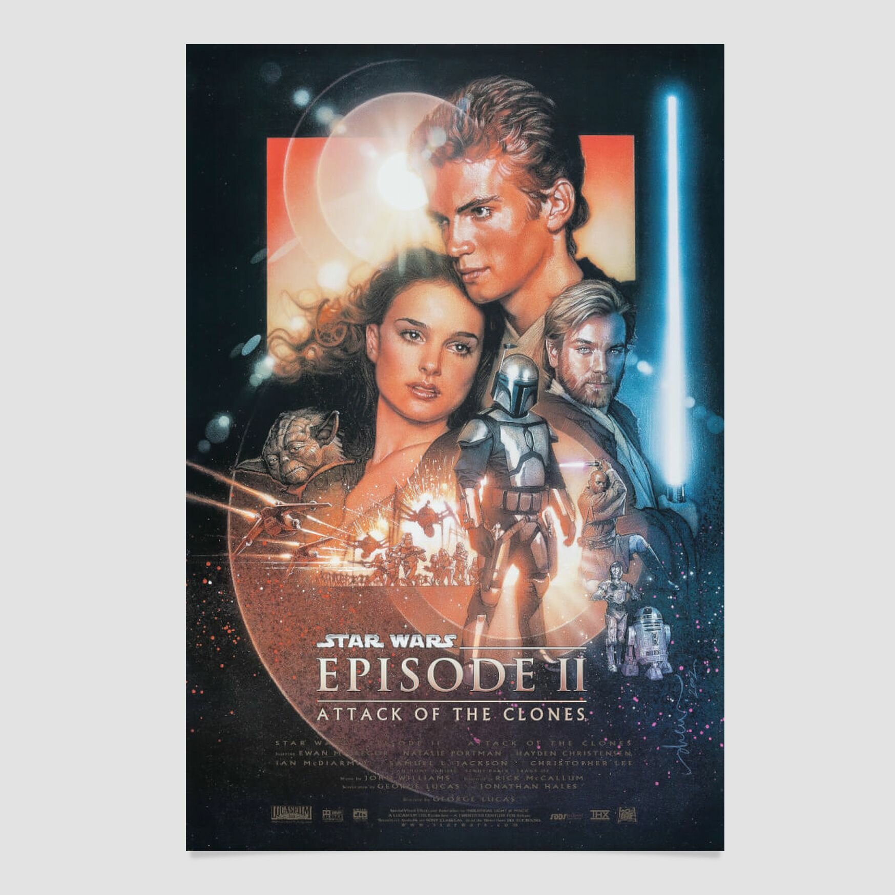 Постер (плакат) Звёздные войны: Эпизод 2 - Атака клонов 40x60 см. от Poster4me