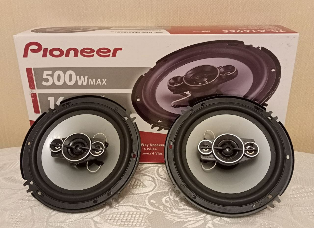 Автомобильные динамики Pioneer TS-A1696S - 500Вт,(16см) 6 дюймов, комплект 2 штуки — фото 1