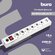Сетевой фильтр Buro BU-SP1.8_USB_2A-W, с/з, 10А / 2200 Вт