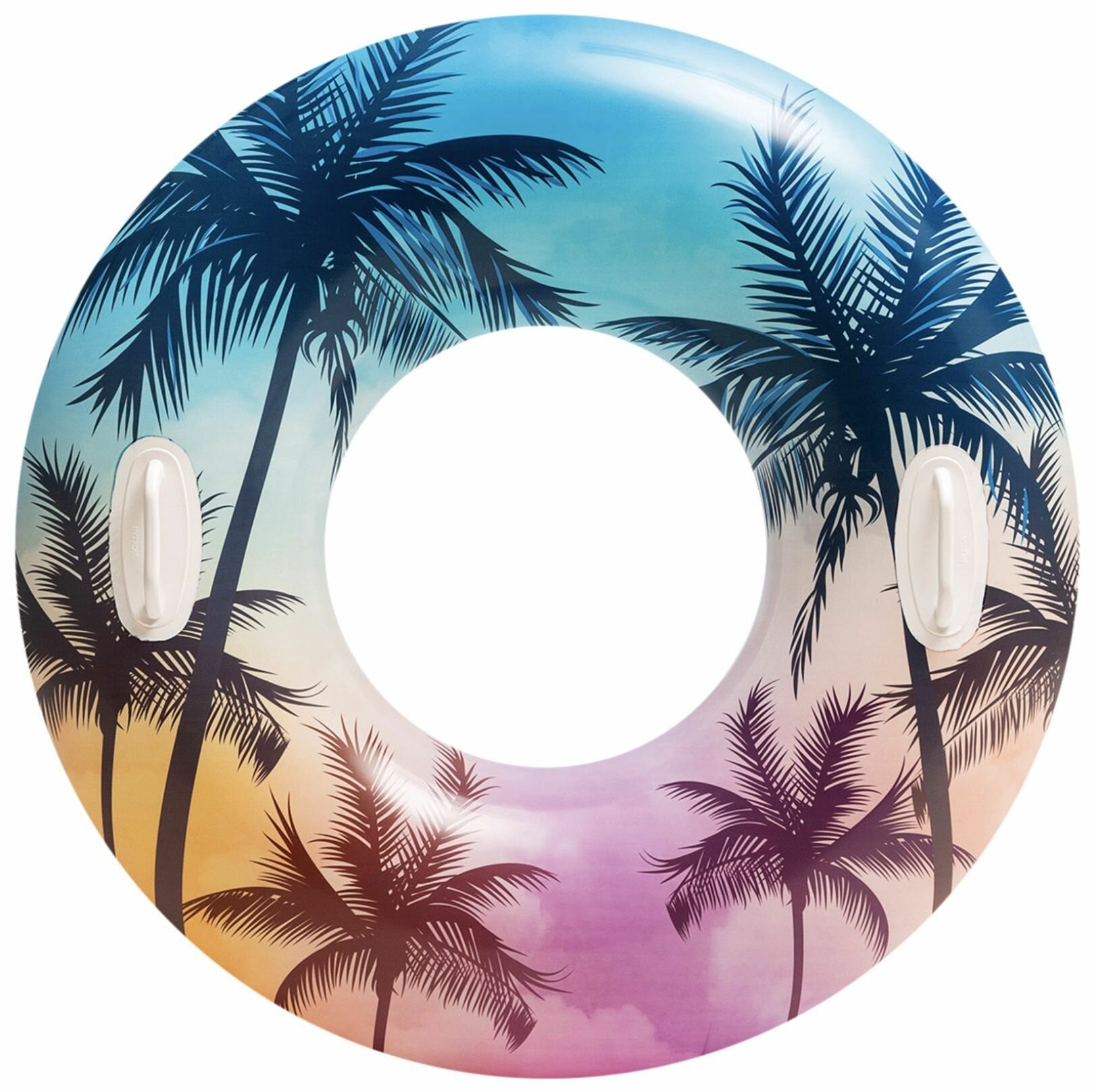 Надувной круг с ручками Пальмы 97 см Intex 58263