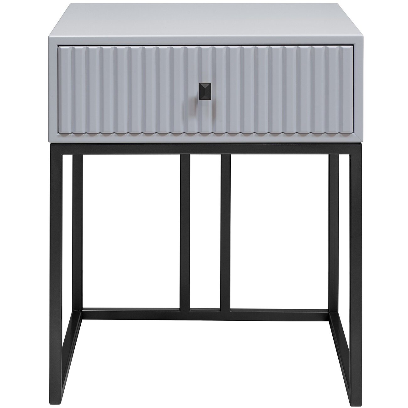 Тумба VERONA, черная, МДФ Pearl Grey, 53*45*62 — фото 1
