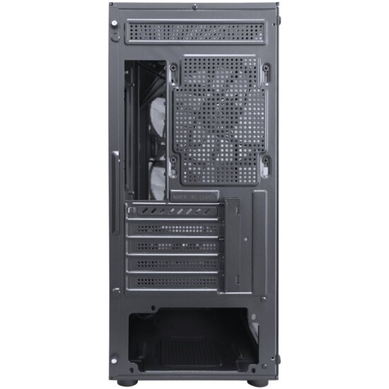 Корпус 1STPLAYER FD3-M FD3-M-BK-4F1, Mini-Tower, боковое стекло, черный — фото 1