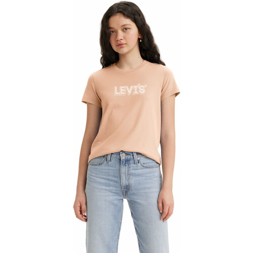 Футболка Levi's, размер L, розовый
