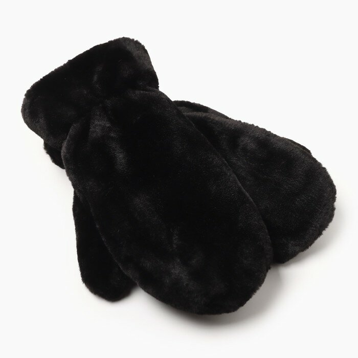 фото Варежки женские MINAKU, цвет коричневый, 26 см