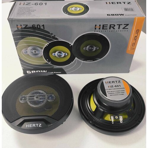 Динамики HERTZ HZ-601 коаксиальная АС 4 полосы 30-36000Гц 92дБ 2шт 2300₽