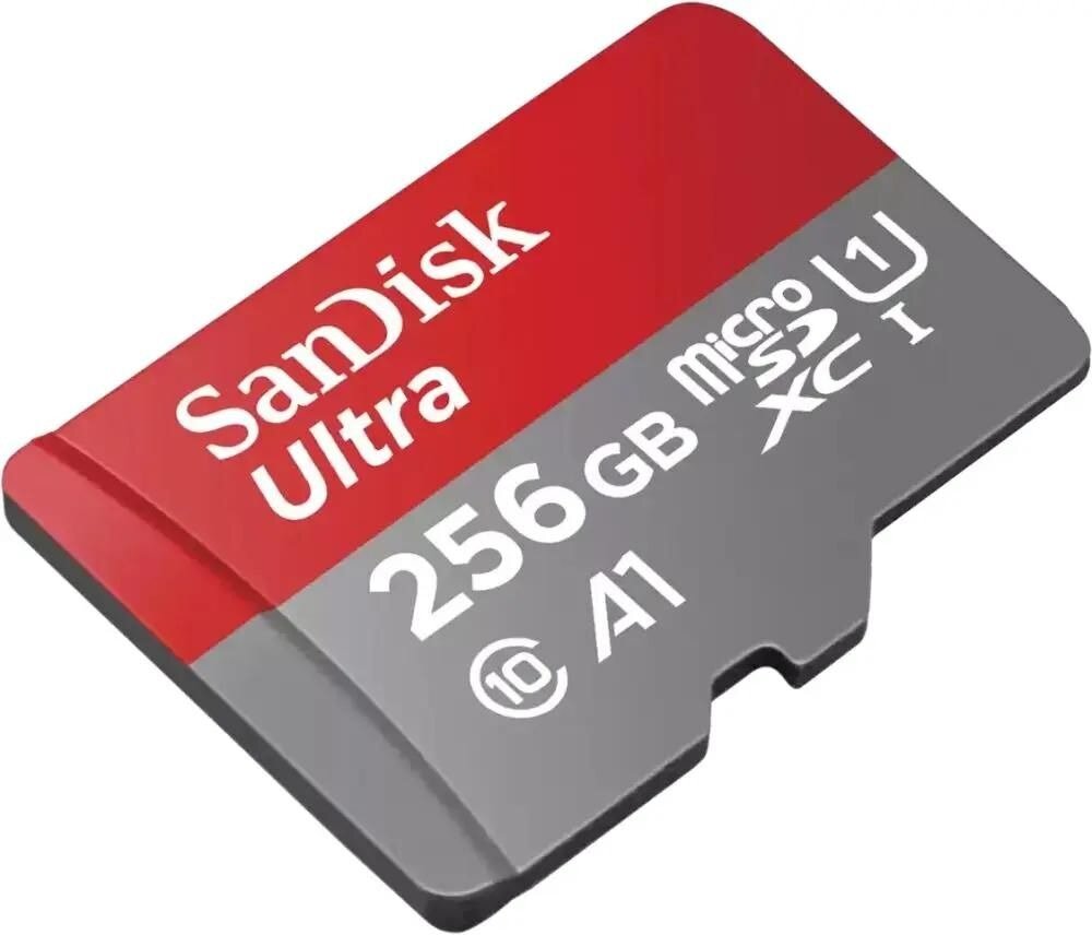 Карта памяти Sandisk MicroSD Ultra C10 UHS-I 150MB/s 256GB без адаптера SDSQUAC-256G — фото 1