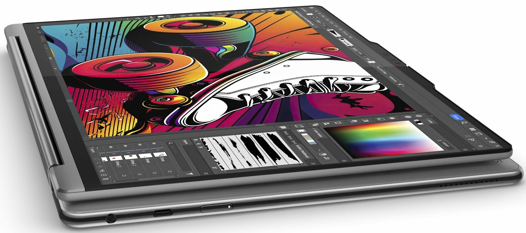 Ноутбук Lenovo Yoga 9 2-in-1 14IMH9 83AC005ERK (14", Core Ultra 7 155H/ 32 ГБ/ SSD 1024 ГБ/ Arc Graphics) Серый - фото №8