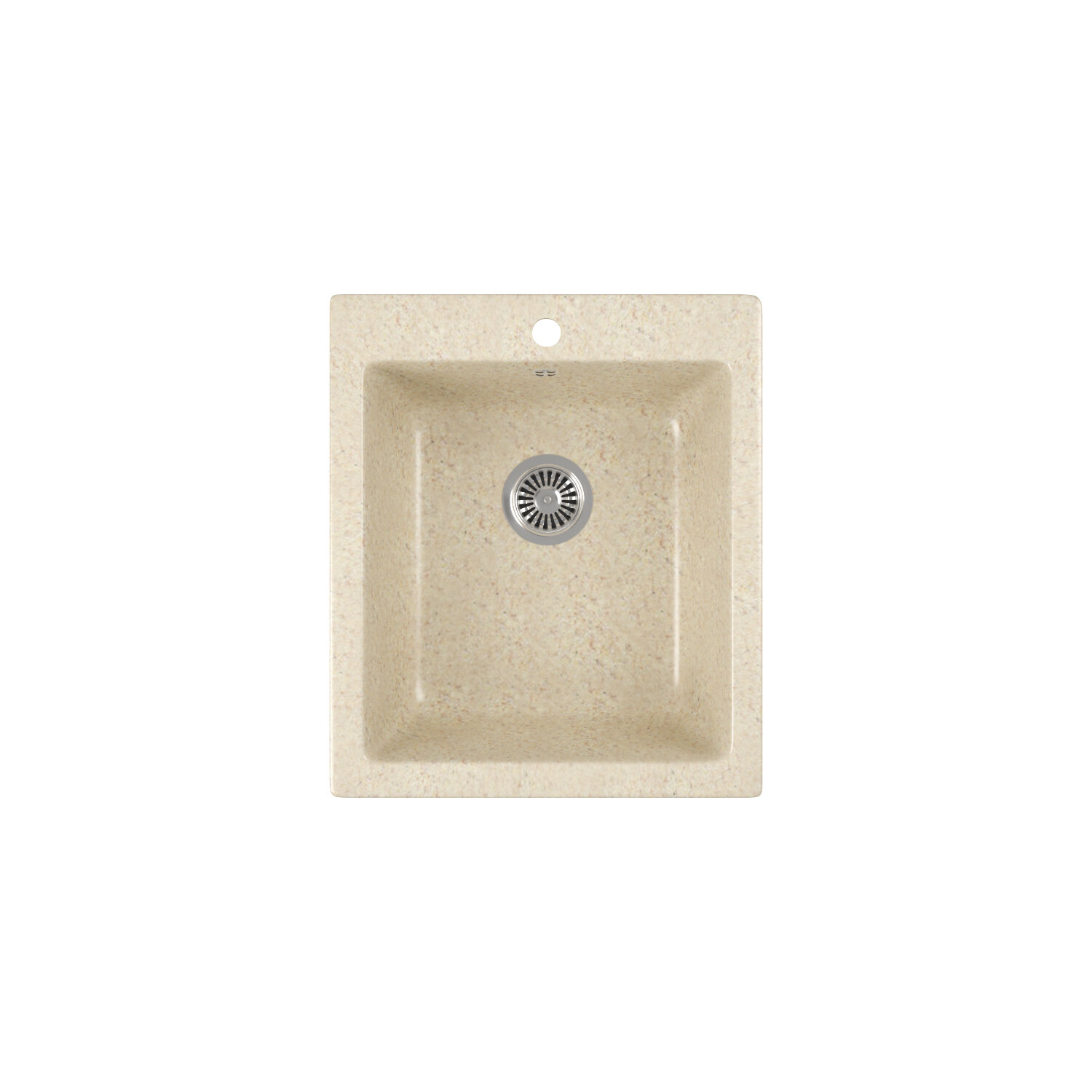 Кухонная мойка врезная GreenStone GRS-17-328 бежевый