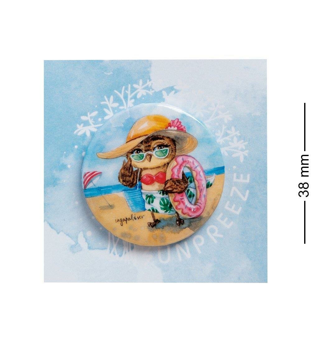 Закатный значок  Солнце  Море  Пляж   A2141427 Sunpreeze  Металл  бумага  ламинация