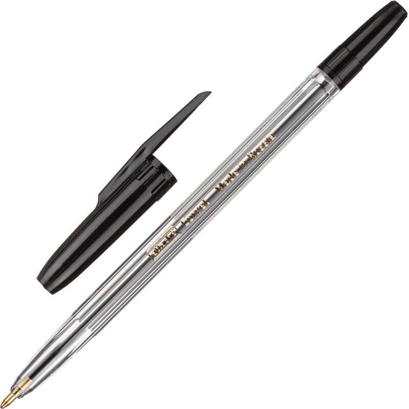 Ручка шариковая Attache Corvet, черная, 0,7 мм