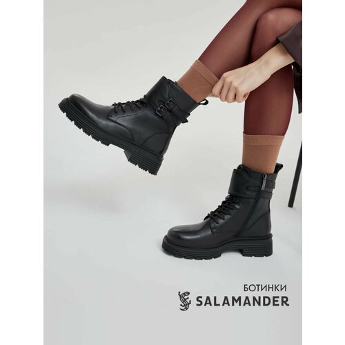 фото Ботинки дерби salamander, размер 41, черный