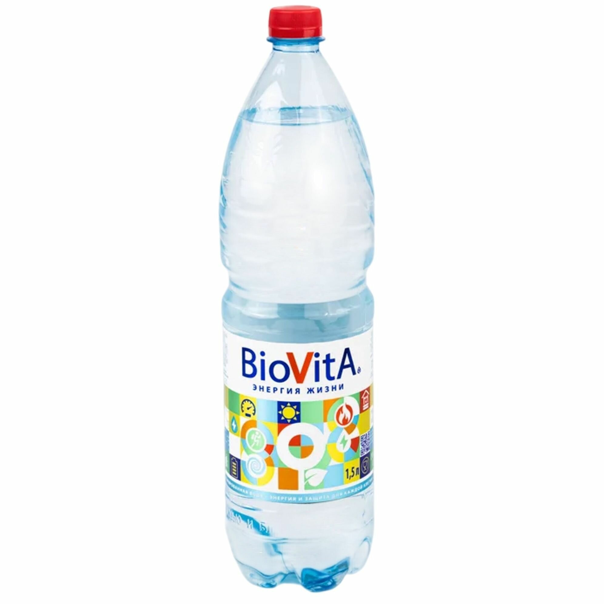 Вода Питьевая Вода минеральная питьевая BIOVITA (Биовита) 1,5 л х 6 бутылок, б/г пэт