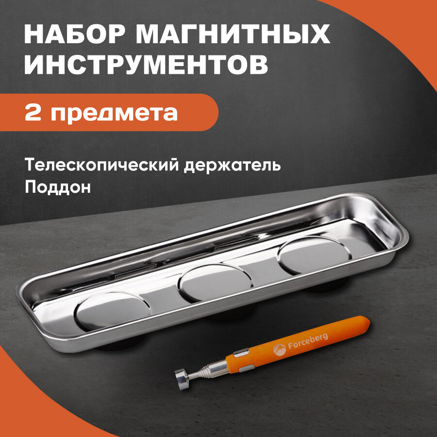 Набор магнитных инструментов из двух предметов Forceberg (поддон+держатель)
