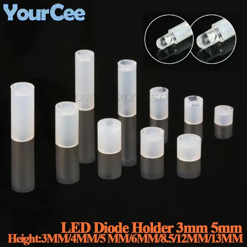 Держатели светодиодов 3/5 мм 100 шт