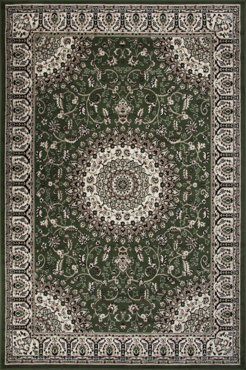 Ковер  Прямоугольник  Зеленый  Классический  на пол  в гостиную  спальню  в ассортименте  200 см  на 400 см  