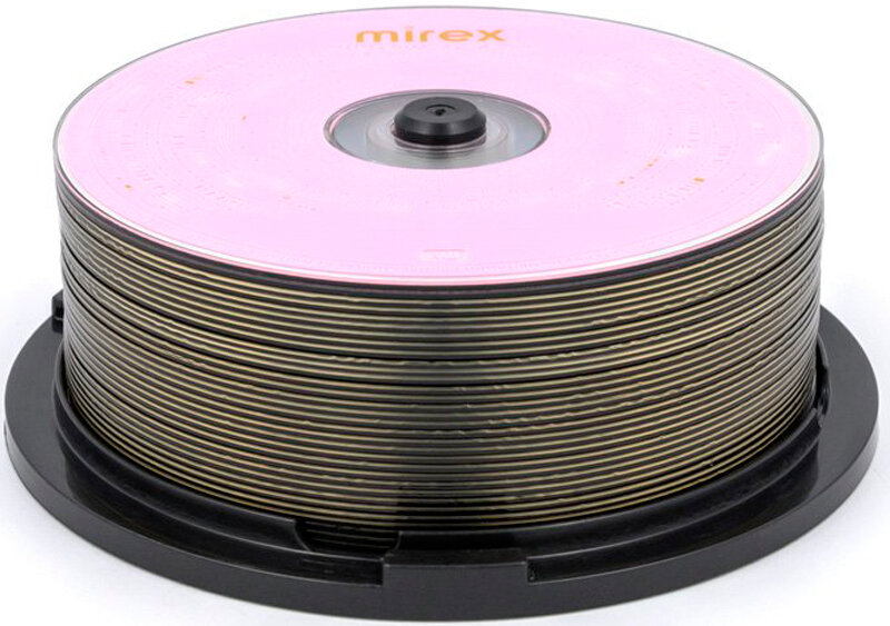 Диски Mirex DVD+RW Cake Box (25 шт.) 4.7Gb 4x (UL130022A4M) пластиковая банка — фото 1