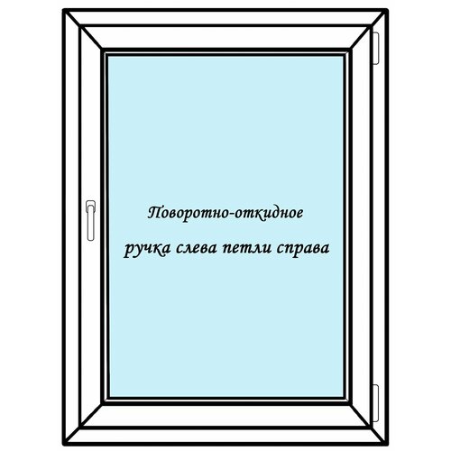 Окно ПВХ Шир х Выс 520х520 Melke 70 мм правое одностворчатое пов-отк2-х камерный мультипакет москитная сетка - арт 51313956354 цвет Белый 12645₽