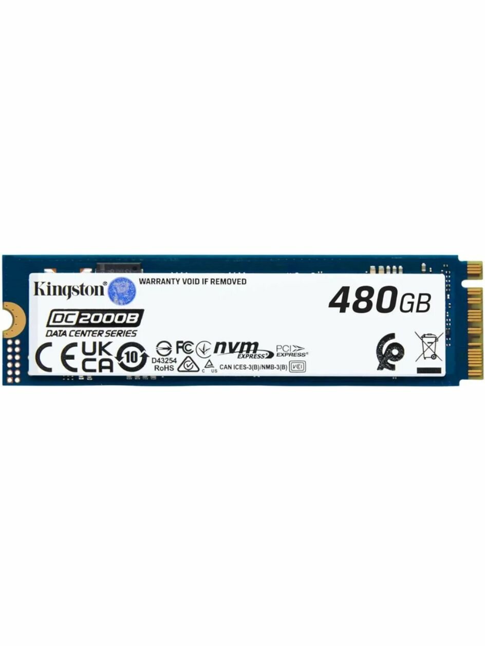 Внутренний SSD диск KINGSTON DC2000B 480GB, M.2 (SEDC2000BM8/480G)