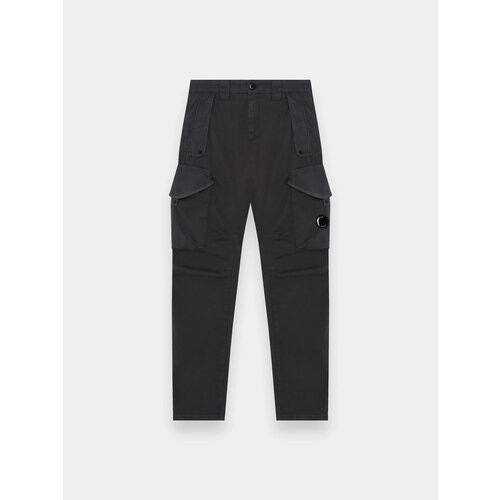 фото Брюки карго c.p. company stretch sateen ergonomic, размер 48, темно-коричневый
