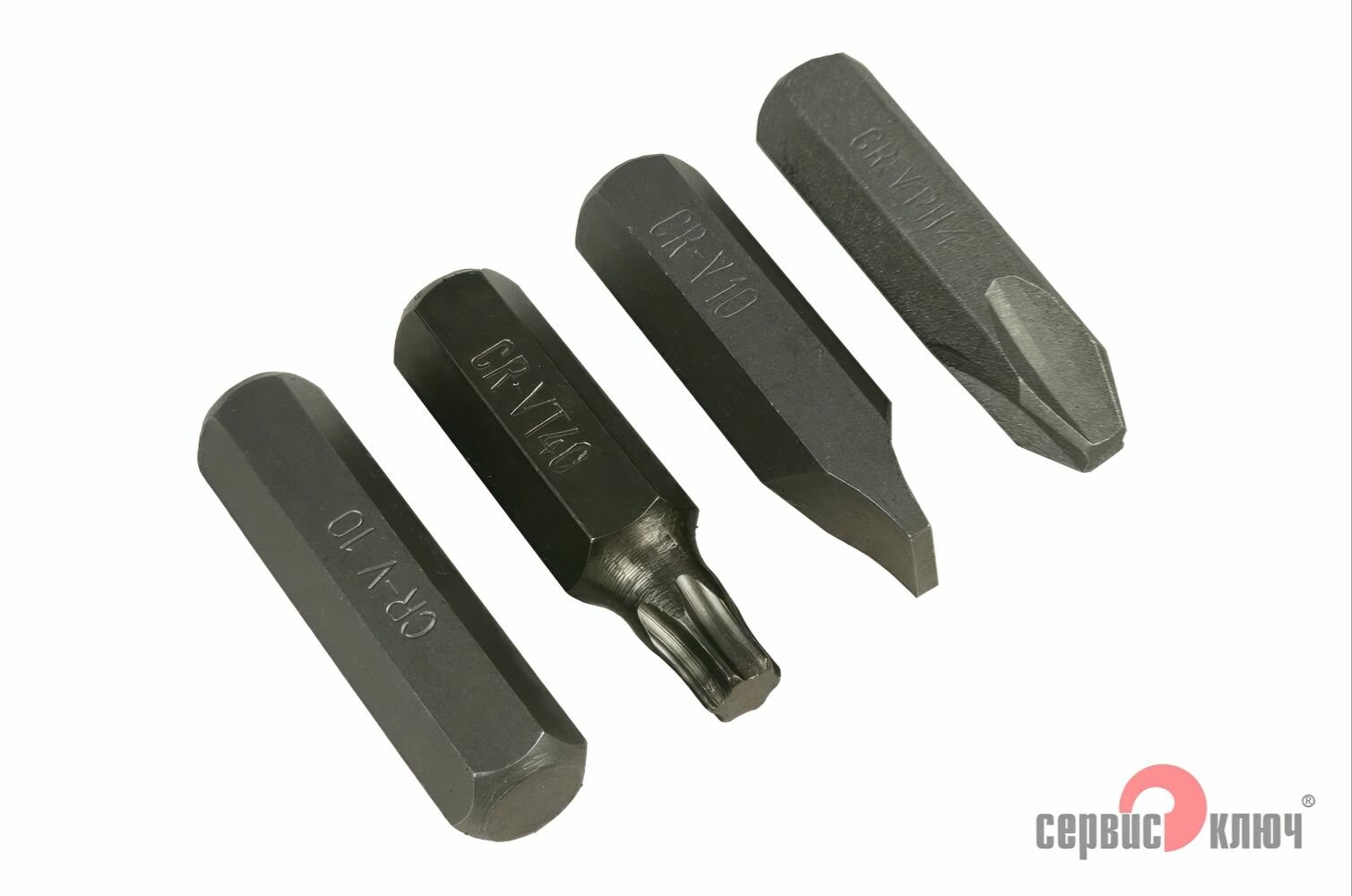 Набор бит для ударной отвертки под головку 10мм 4 шт 76504 сервис ключ