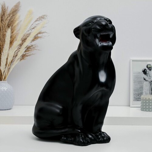 Изображение товара Копилка Хорошие сувениры «Пантера», гипсовая, 36x28x44 см, черная