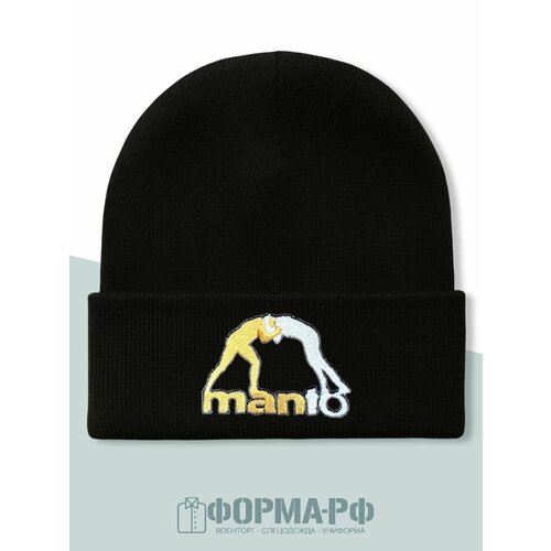 Шапка-бини Базовая коллекция для мужчин, размер 54-56, черный