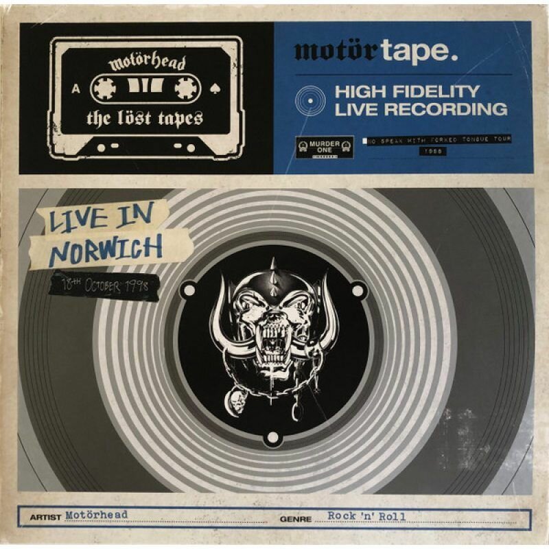 MOTORHEAD - The Lost Tapes Vol. 2 (Live In Norwich 1998) (2LP, Limited Edition, Blue Vinyl) Виниловая пластинка