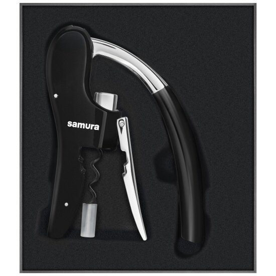 Штопоры И Открывашки Xiaomi Штопор Samura для вина, цинковый сплав, черный (SWO-02)