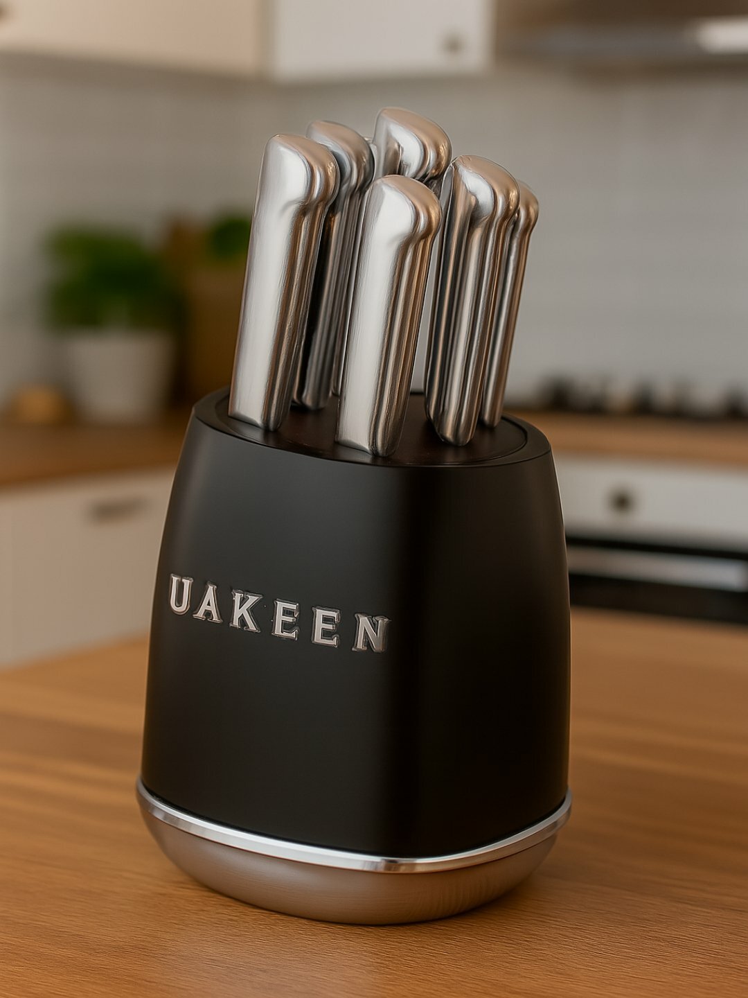 Набор ножей Savdo "UAKEEN", нержавеющая сталь, керамическое лезвие, эргономичные рукоятки