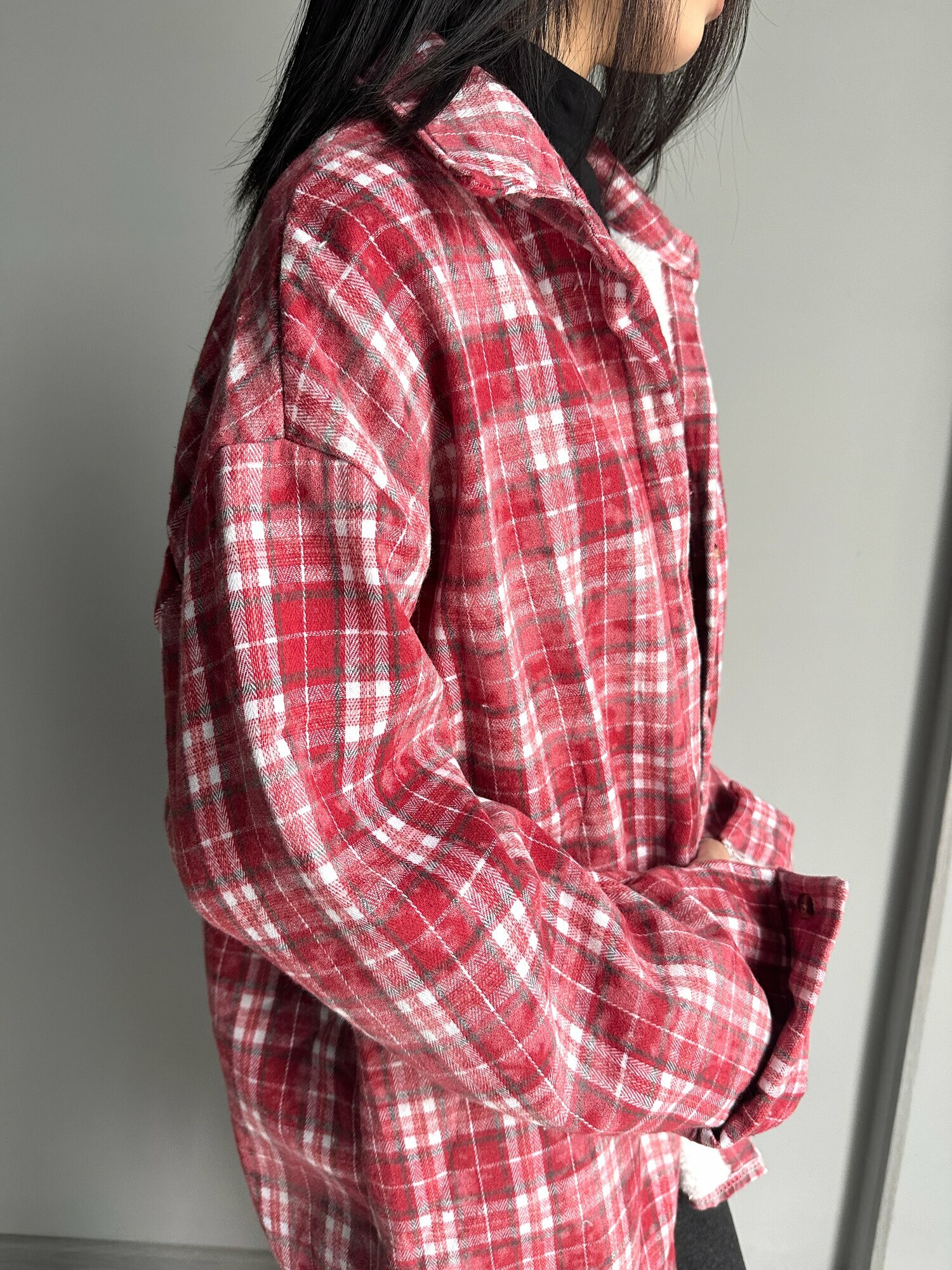 Рубашка INK Черный, синий, красный, размер Std, красный — фото 1