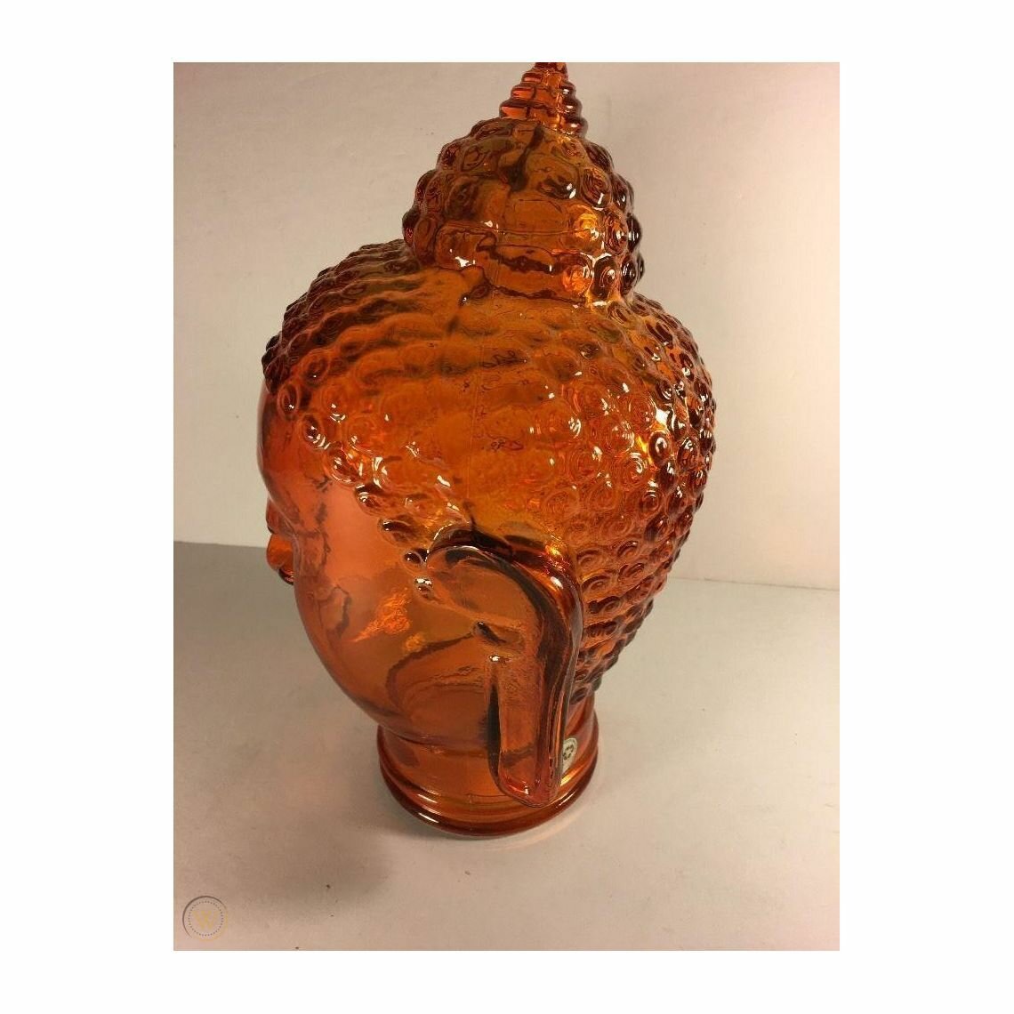 Декор для стола "Будда"; стекло; H30см; оранж. — фото 1