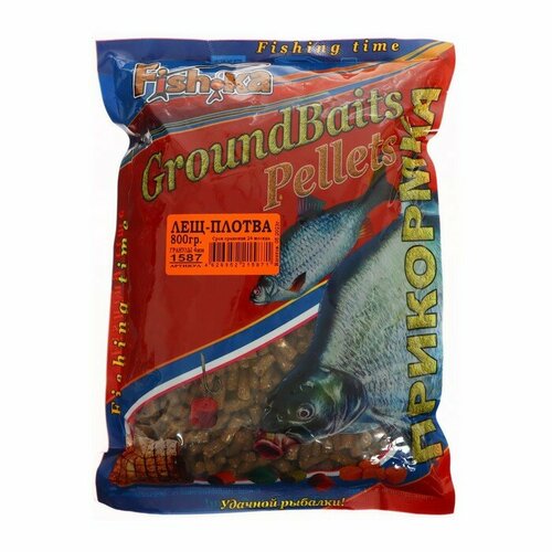 фото Прикормка fish-ka лещ-плотва, гранулы 4 мм 0.8 кг fishka
