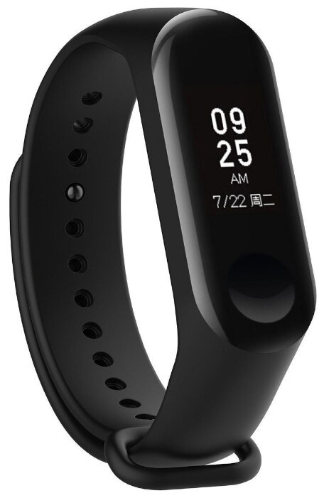 Ремешок для фитнес-браслета Xiaomi Mi Band 3/4 (черный)