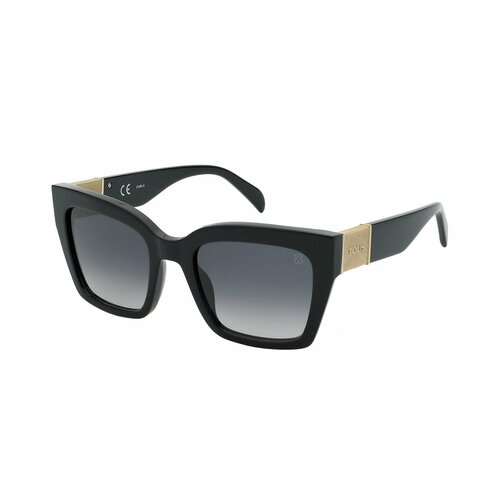 Солнцезащитные очки Tous, прямоугольные, оправа: пластик, для женщин, черный