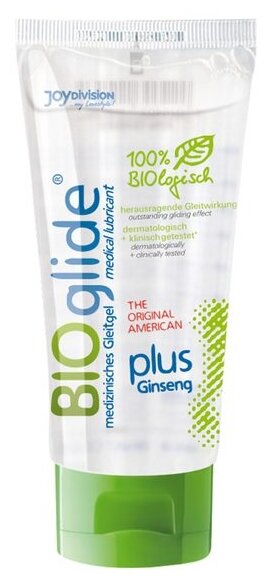 Гель-лубрикант на водной основе BIOglide plus Ginseng - 100 мл. 11030